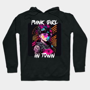 Graffiti Style - Punk Girl In Town 1 Hoodie